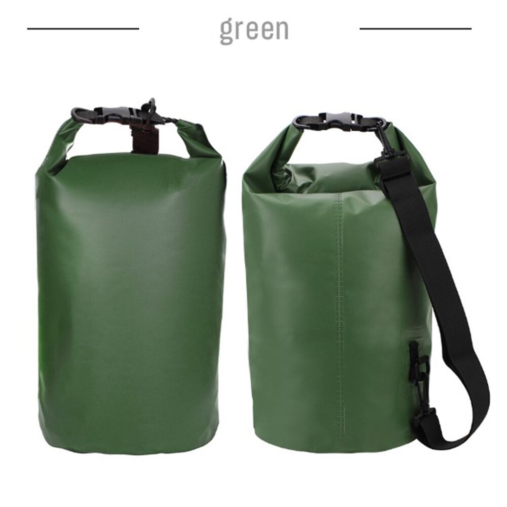 10/20L Waterproof Dry Bag Fishing Swimming Diving Camping Sailing Bag Durable TUP Plastic Storage Bag: Green 20L