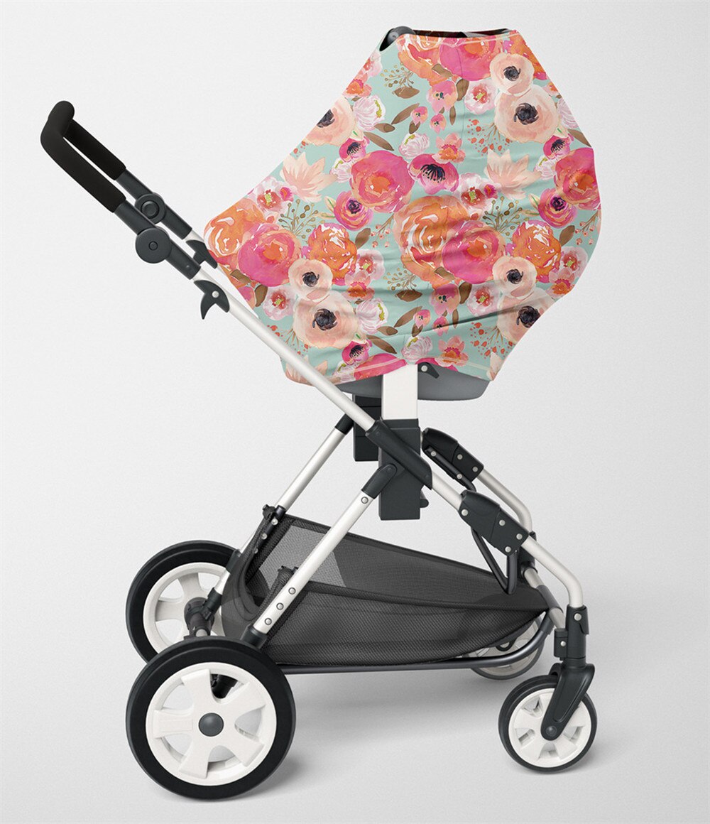 Ammebetræk til flere amme-tørklæder-baby-autostole, betræk til baby-klapvogne, overtræk til autostole til drenge og piger