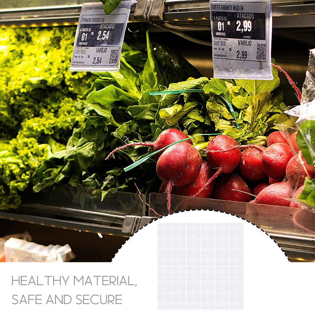 50Pcs Shop Price Cards Holder Supermarket Label Holder Label Paper Inserts