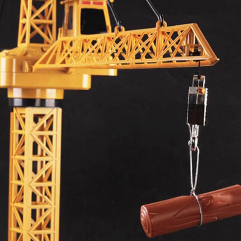Grúa grande Sitong de juguete con Control remoto inalámbrico para camión con luz, modelo de construcción pesado 80
