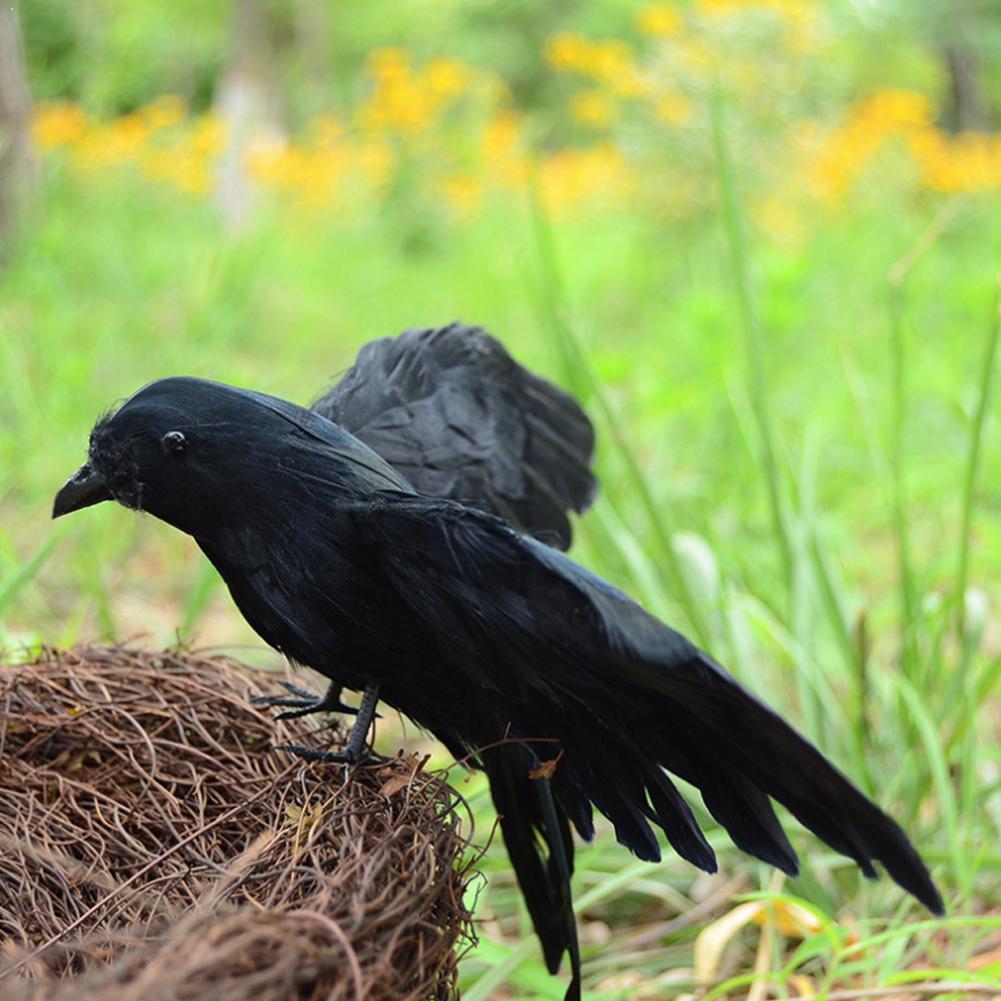 Kunstmatige Kraai Zwarte Vogel Raven Prop Decor Voor Halloween Event Dag Decoratie Benodigdheden Bar Ghost 'S Display Party