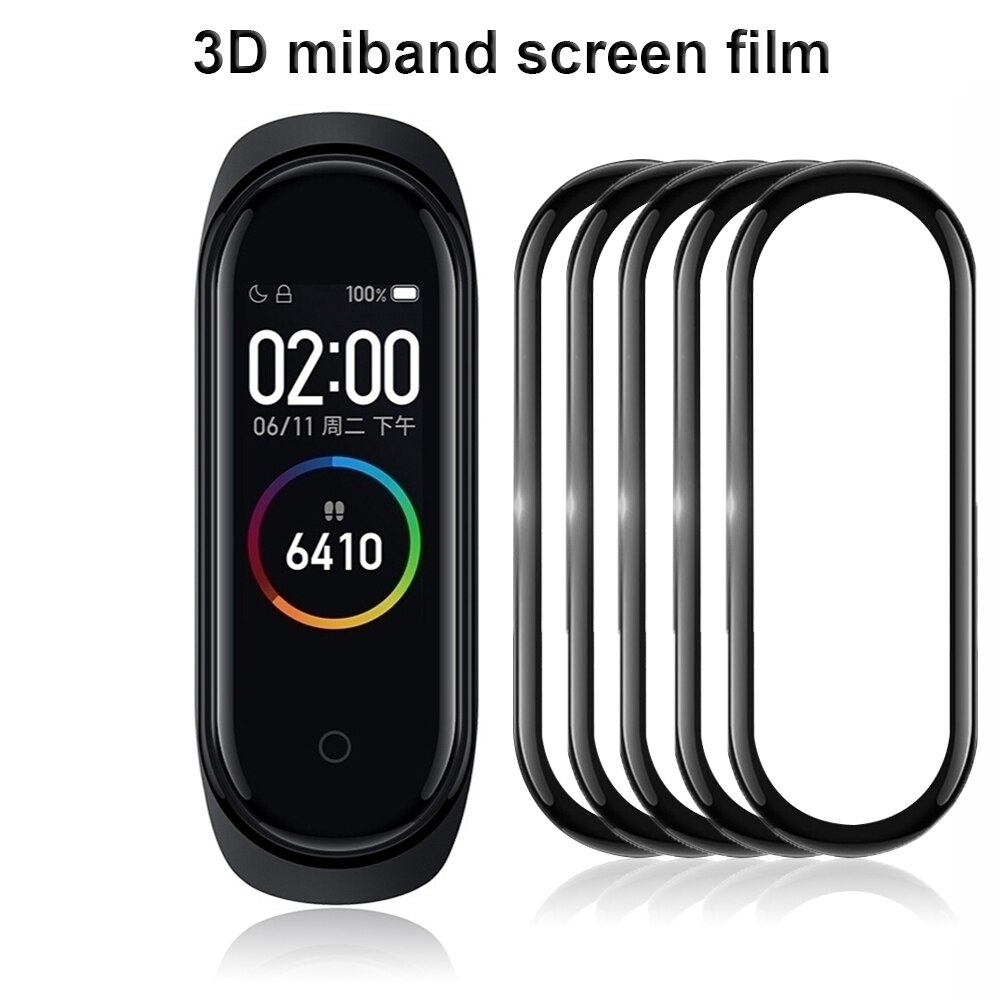 3D Onzichtbare Gebogen Film Voor Xiaomi Band4 Zachte Beschermende Glas Screen Bescherming Case Volledige Beschermende Anti-Kras