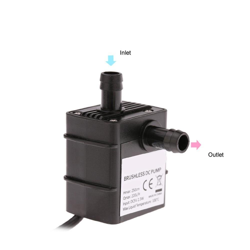 MeterMall Mini Brushless USB Water Pump DC5V 2.3W Submersible Fountain Aquarium Circulating