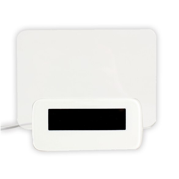 Réveil numérique Fluorescent LED, avec panneau de messages USB, 4 ports Hub, horloge de Table et de bureau avec calendrier bleu pour la maison