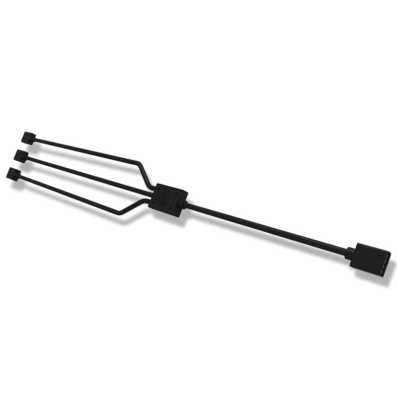 Cooler Master RGB fan extension cable 1 to 3, support 12V/4pin RGB fan and RGB light strip