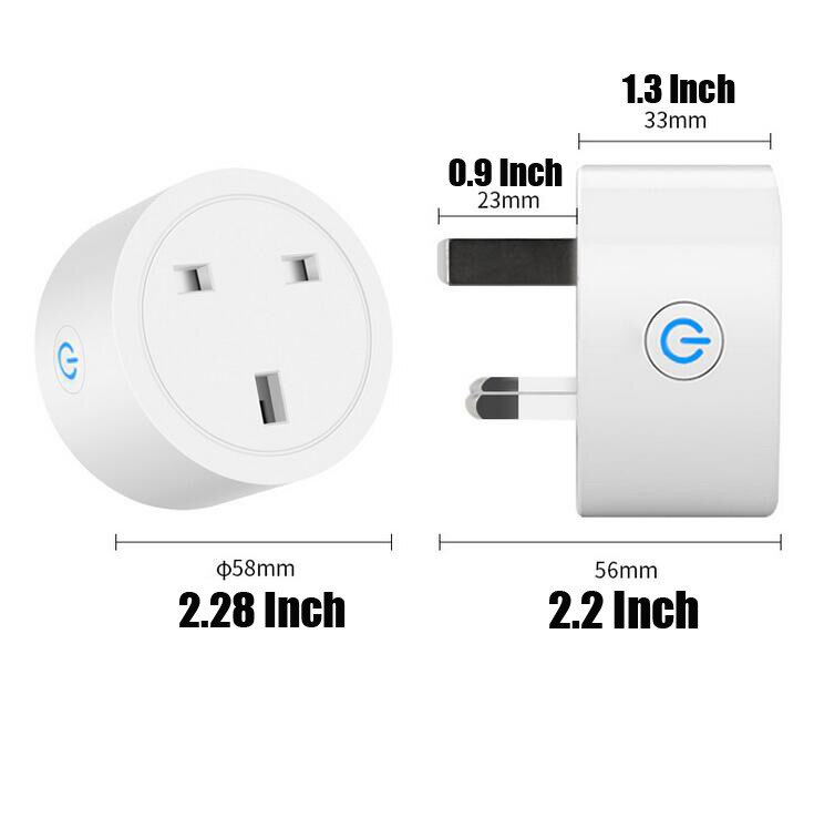 WiFi Plug Socket Work Socket Remote Control Timer Function Energy Monitoring Second Change Intelligent Remote Control