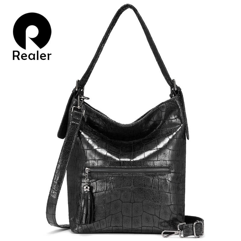 Realer handbags women shoulder bags for Ladies Hobos big capacity Tote bags female luxury women bag