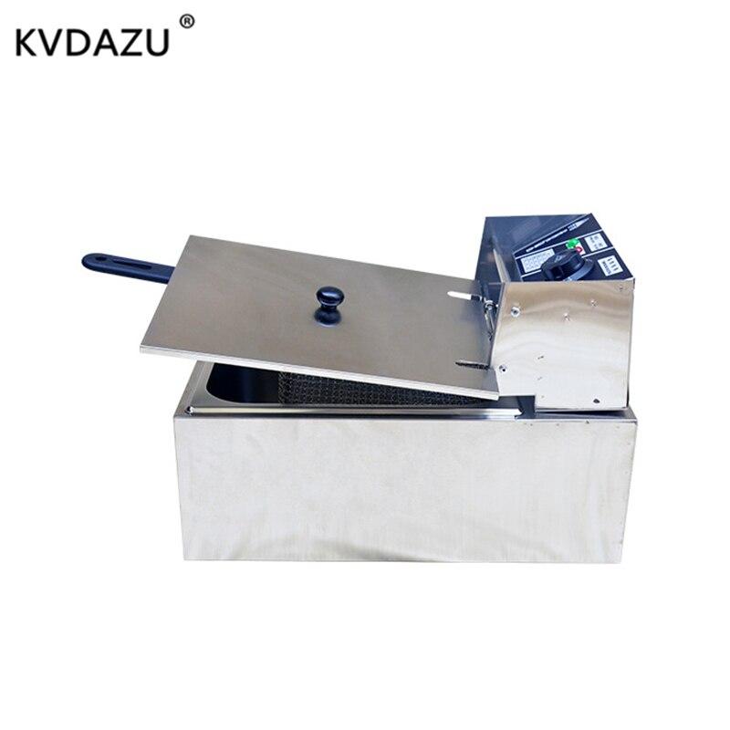 Commercial single cylinder tanks electric deep fryer french fries machine oven pot food frying machine fried chicken row