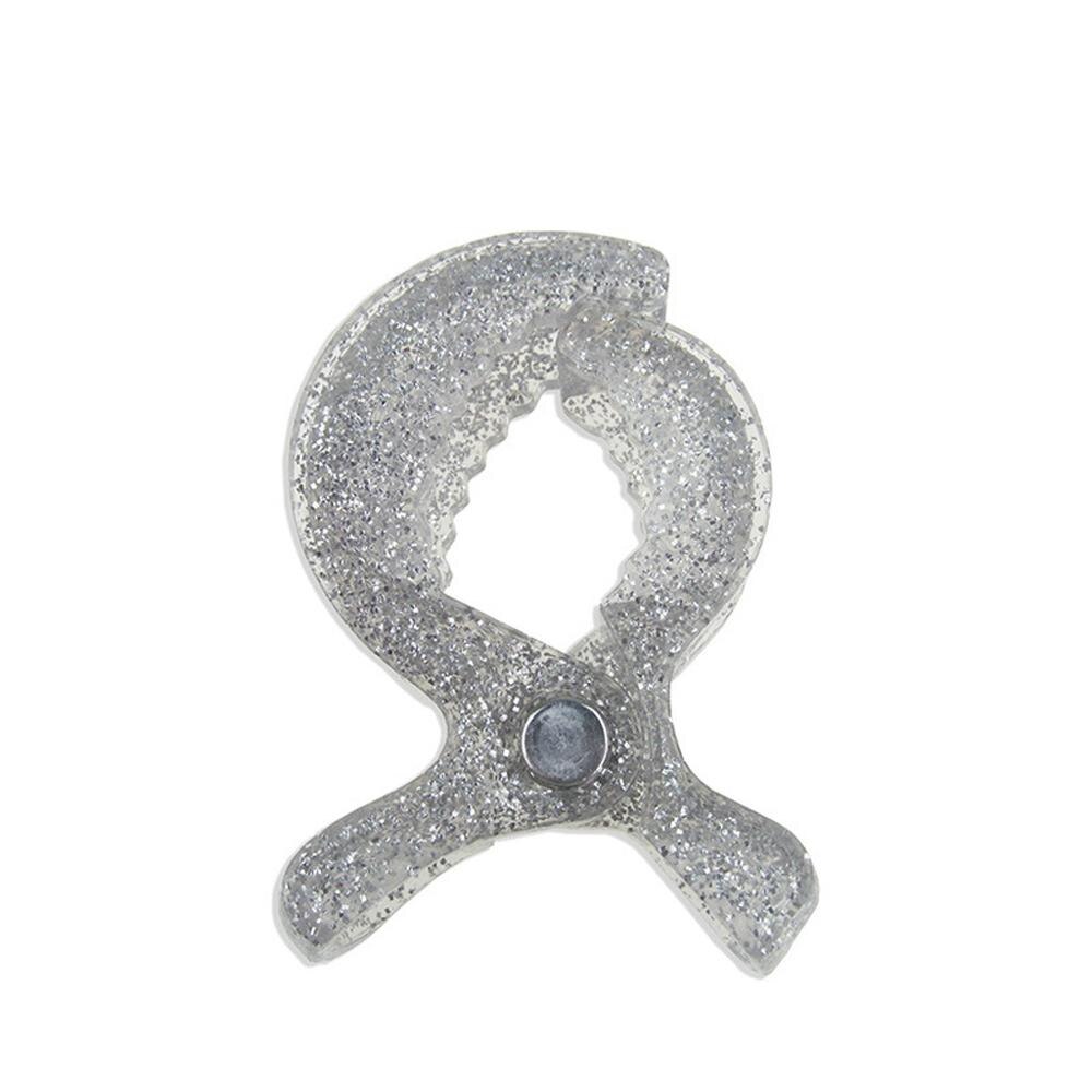 Peuter Baby Kinderwagen Accessoires Effen Wandelwagen Cover Nuttig Handige Clip Deken Speelgoed Kinderwagen Pinnen Haak 12 Kleuren: Zilver