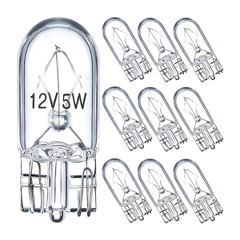 10 X Signaallamp Glas T10 W5W 501 194 12 V 5 W/3 W W2.1x9.5d Enkele Gloeidraad Auto Lamp Auto Licht