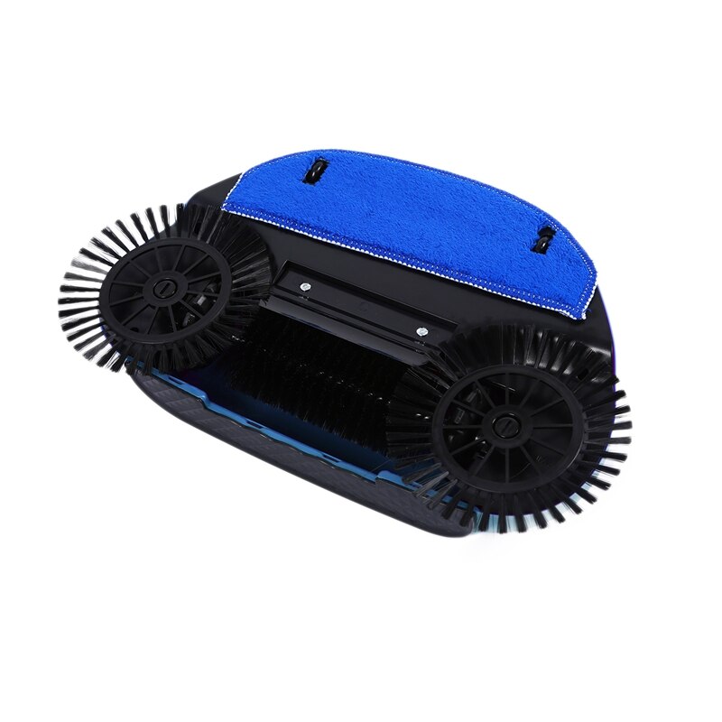 Roestvrijstalen ing machine duwtype hand duw bezem stoffer en blik handvat huishoudelijke schoonmaakpakket hand duw dweil blauw
