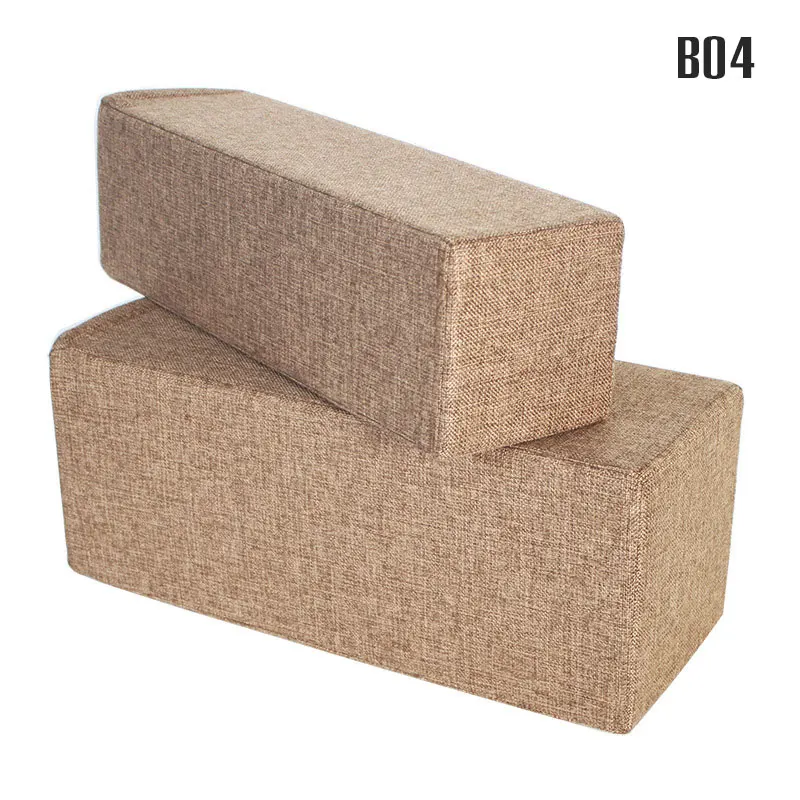 Cuscino per bracciolo per divano da 50 cm Cuscino per le mani Tecnologia Panno Tessuto di lino Cuscini stereoscopici cubidi lunghi Cuscino per bracciolo decorativo per divano: Arancia / 40x40cm
