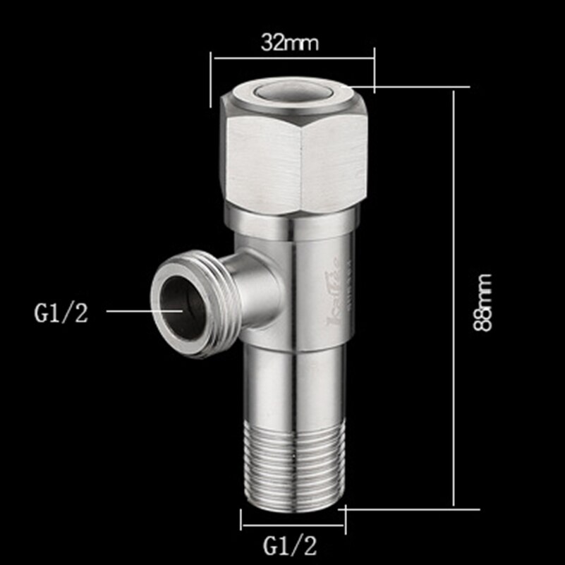 G1/2 Stainless Steel Angle Valve Universal Water stop valve Thickened Water Stop Valve