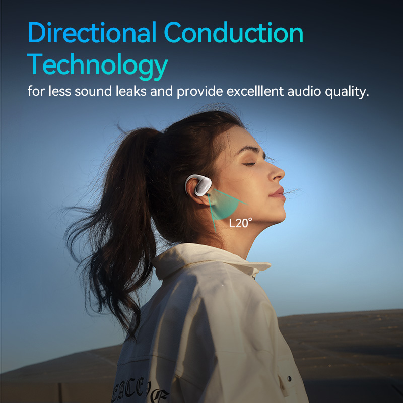 QCY Crossky GTR2 słuchawki douszne OWS Bluetooth 5.4 bezprzewodowe słuchawki przewodzenie powietrza połączenie wielopunktowe sportowe słuchawki douszne