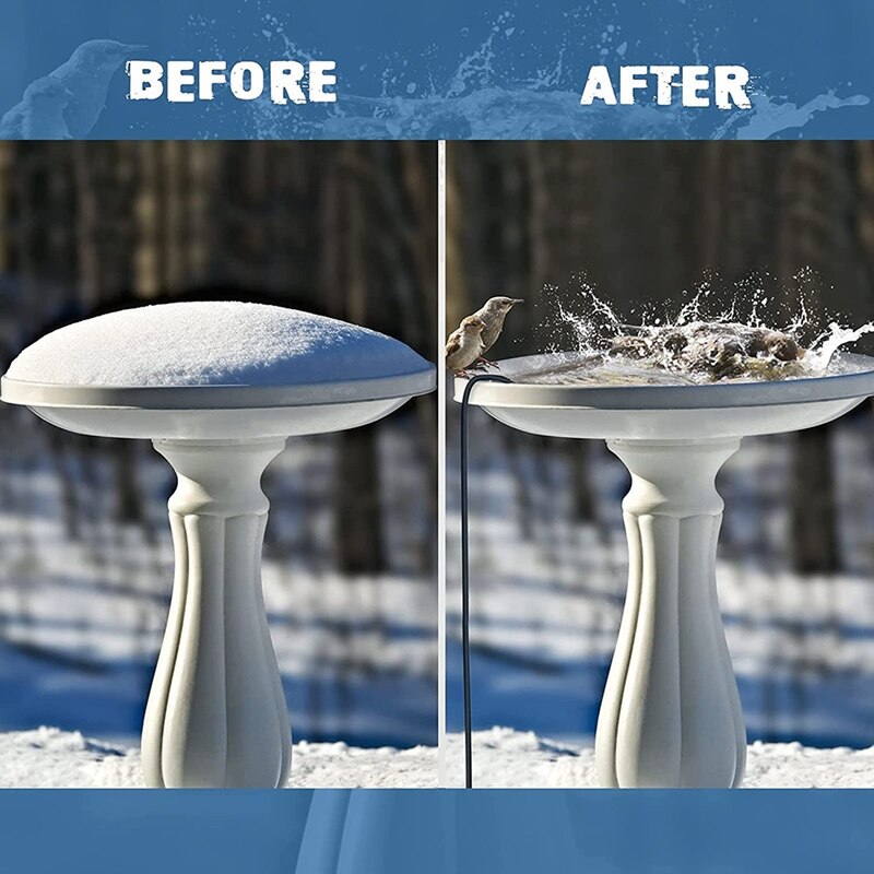 Portable Vogel Bad De-Icer Heater Buiten Vijver De-Icer Voor Patio Tuin En Gazon Vogels Gevogelte Veiligheid beschermen