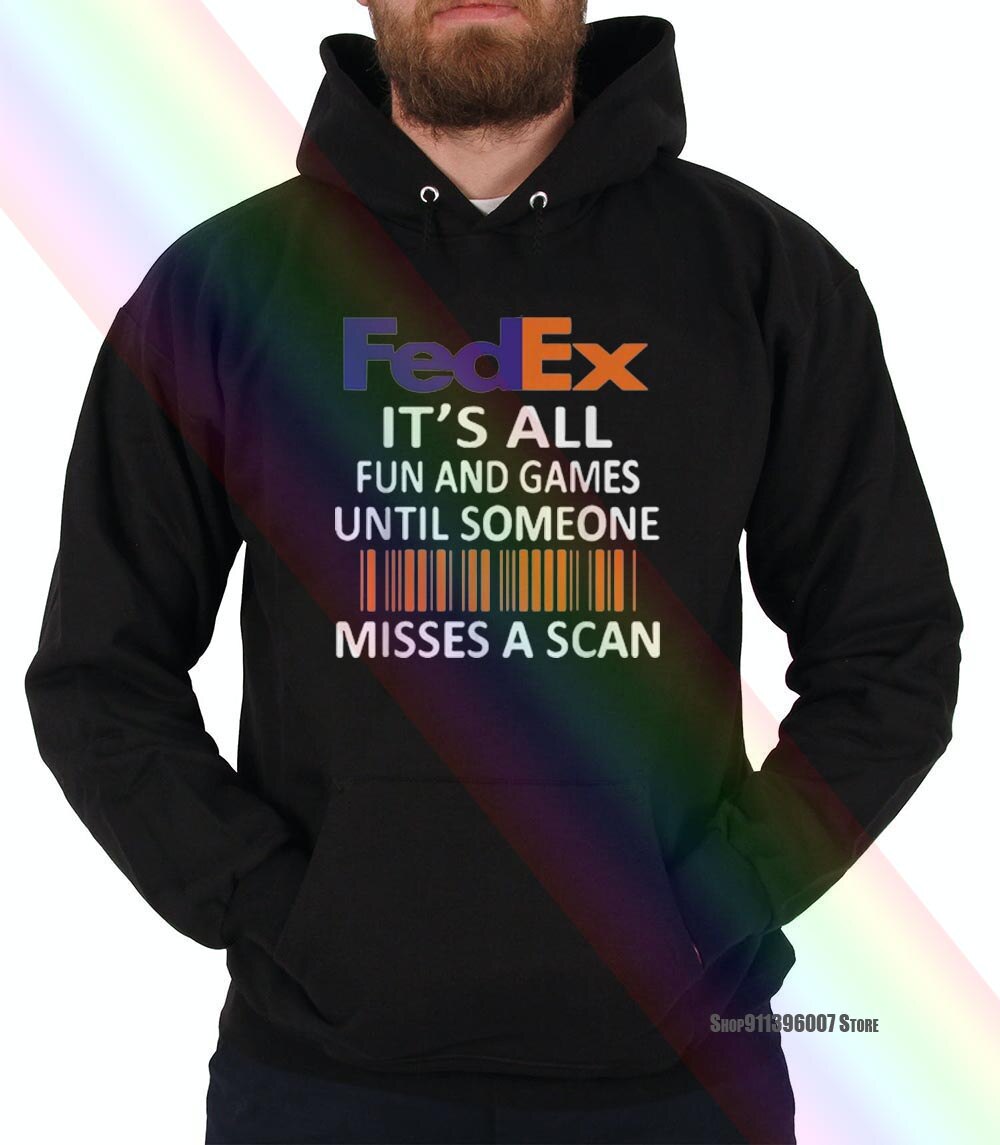 Fedex es todo diversión y juegos hasta que alguien pierde un Scanhoodie sudaderas: XXXL