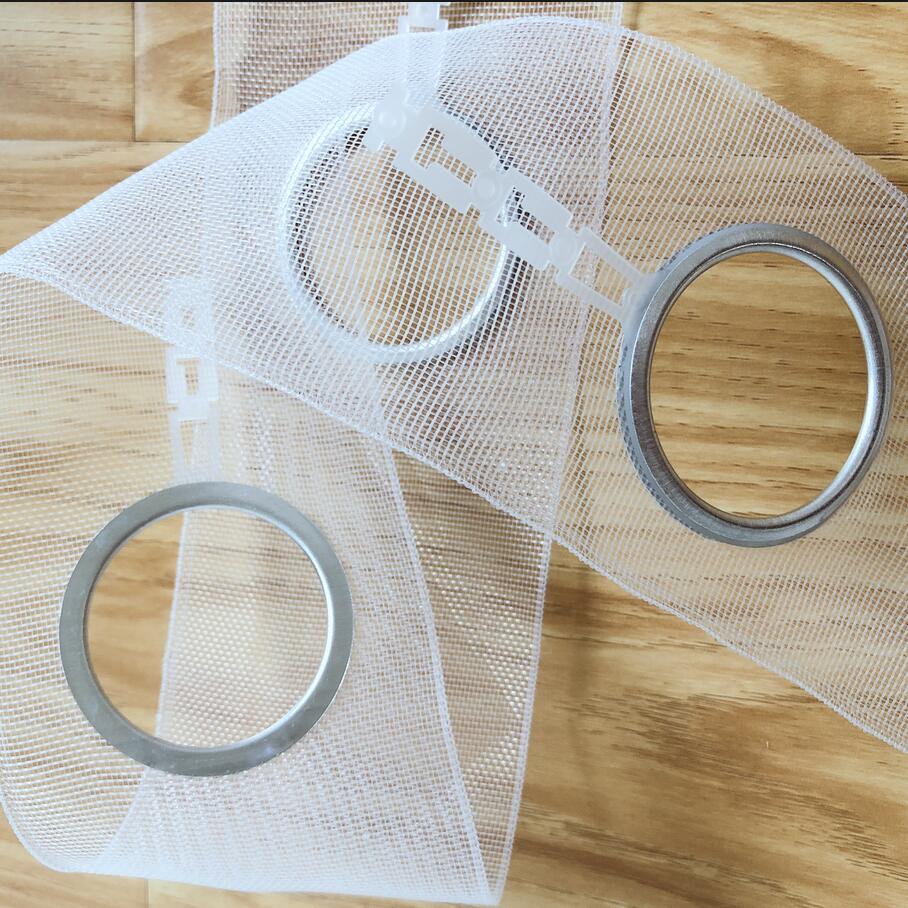 15M Eyelet Curtain Tape Curtain Heading Grommet Top Tape Header 5 ring/m Pencil Pleat Hook White Tape Curtain Accessories Anillo