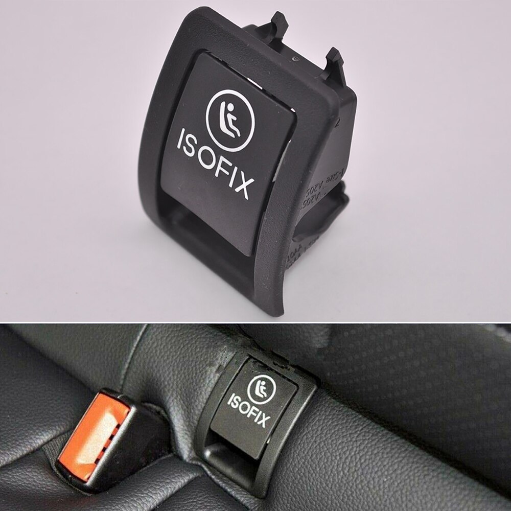 Housse de siège noir pour enfant avec interrupteur ISOFIX, compatible avec Benz classe C W205 C350 C200 C180