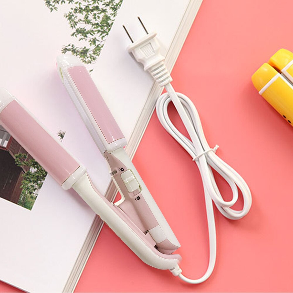 Mini Cartoon Electric Splint Straight Rolling Dual-purpose Hair Perm Curling Stick Child Kids Hair Straightening Board