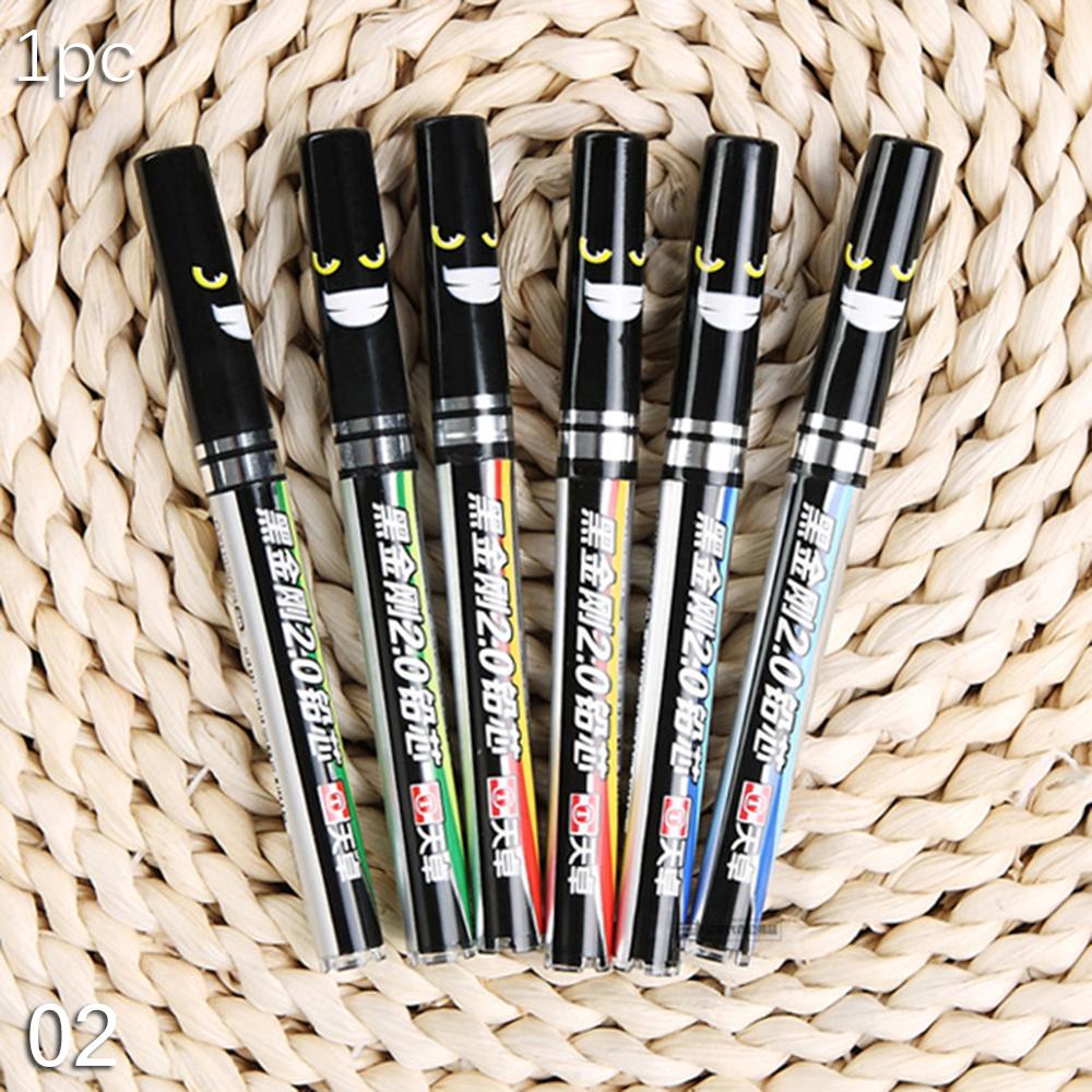 2Pcs 2.0mm Simulated Pencil Mechanical Pencil Drawing Writing 2B Propelling Pencils for Kids School Supplies Korean Stationery
