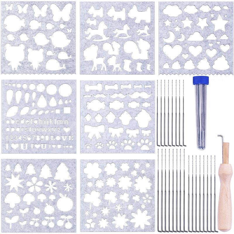 Imzay ull filtenåler ull filt form nål toving applikasjon form nål toving nål tove utstyr tove sett