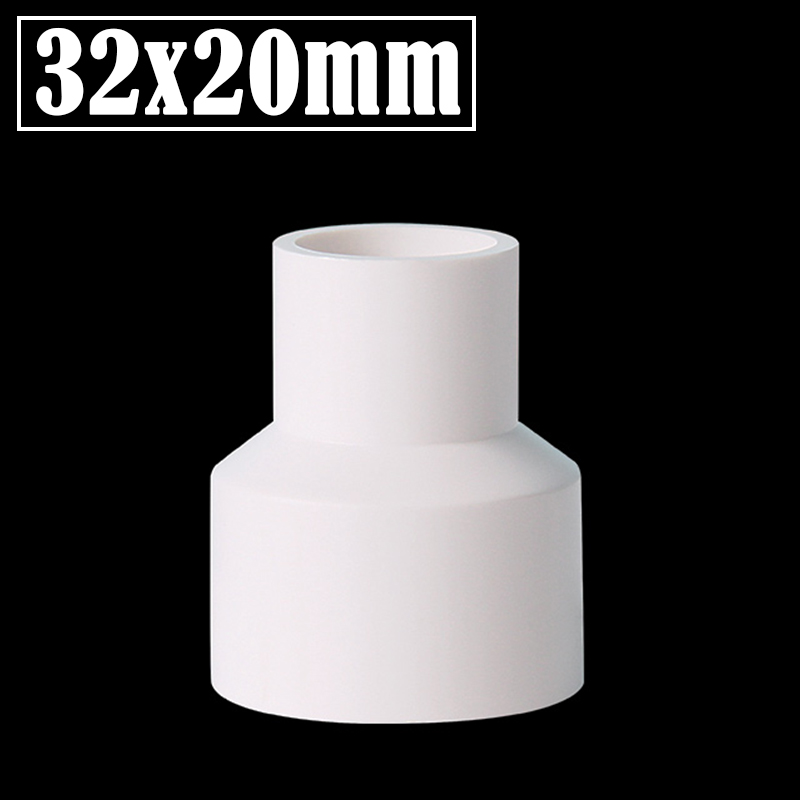 2 Stks/partij 20/32/40/50 20/25/32/40Mm Pvc Rechte Verminderen Connectors aquarium Fish Tank Adapter Tuin Watering Buis Connector: Goud