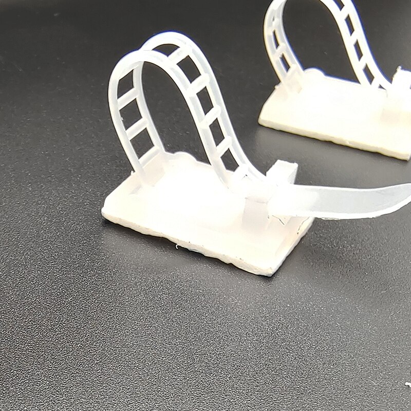 100pcs Adjustable Plastic Cable Tie Mount Holders CL-2 Wire Clamp Fix Clip Cable Manager Organizer CL-3 for Home Office