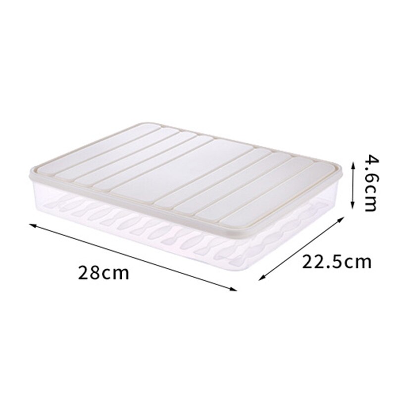 food storage containers freezer container food storage flour freezing container leavening pizza for cereals box: white 28x22x4.6cm