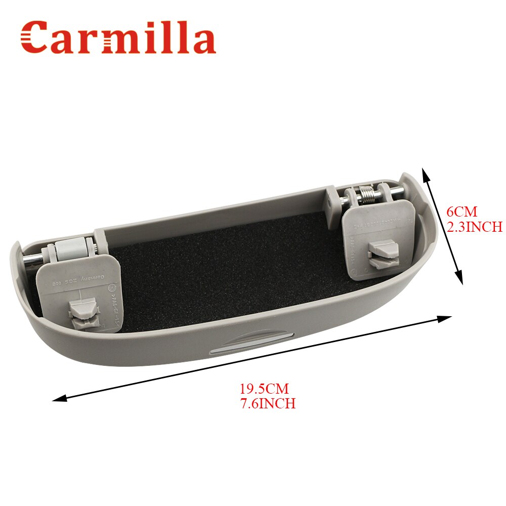 Carmilla 1 sett bilbrilleveske passer til skoda karoq kodiaq auto solbrilleholder boks tilbehør