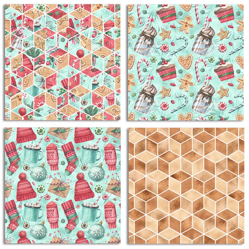 DIY weihnachten stil Scrapbooking papier Pack von 24 blätter handgemachte handwerk papier handwerk Hintergrund Pad 930
