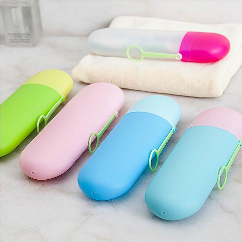 Draagbare Tandenborstel Houder Cover Case Box Toothbpaste Case Travel Camping Wandelen Capsule Badkamer Opslag Mondwater Cup