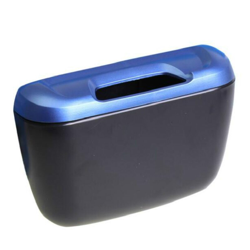 Mini Car Trash Auto Rubbish Dustbin Trash Can Garbage Dust Case Box Car Storage Case Car Trash Bin Car Accessories: Blue
