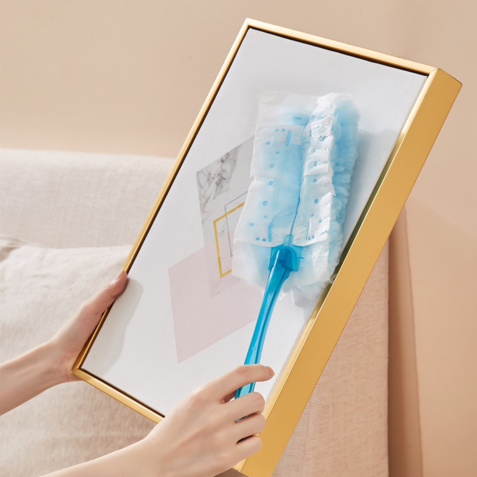 Duster Disposable Electrostatic Absorbent Fiber Duster Household Cleaning Microfiber Dusting Brush Extend Stretch Feather