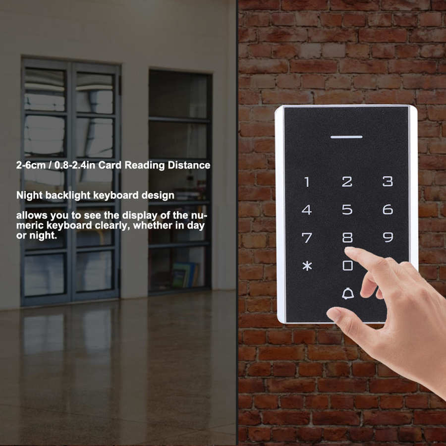Access Control Integrated Machine Card Password Keyboard Entry Door Lock DC12 to 24V Access Controller Keyboard Door Opener