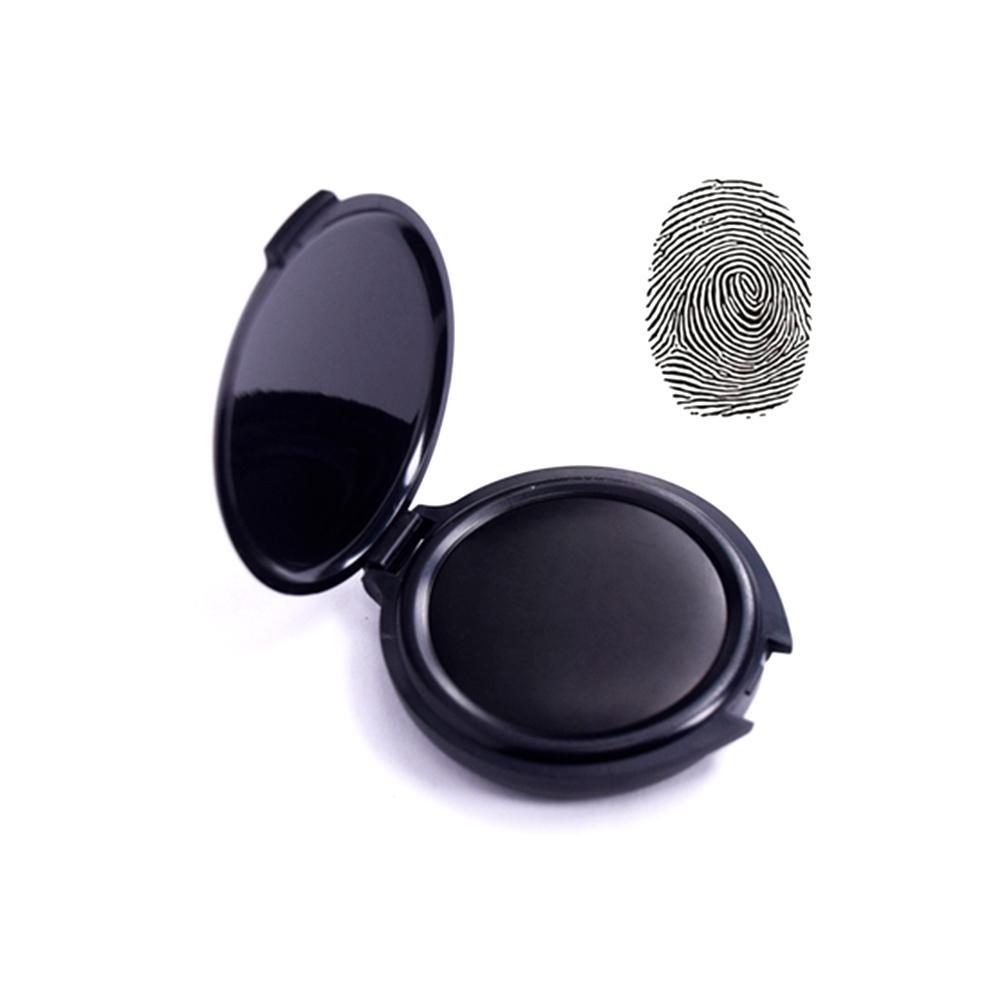 1pc Fingerprint Ink Pad Thumbprint Ink Pad For Notary Supplies Identification Security Id Fingerprint Cards Fingerprint Kit I6h0: black