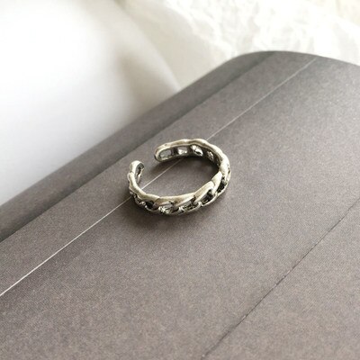 HZ Hip Pop Vintage Silber Metall Punk Kette Kreuz Offene Ringe Gürtel Schnalle Finger Ringe für Frauen männer Party schmuck
