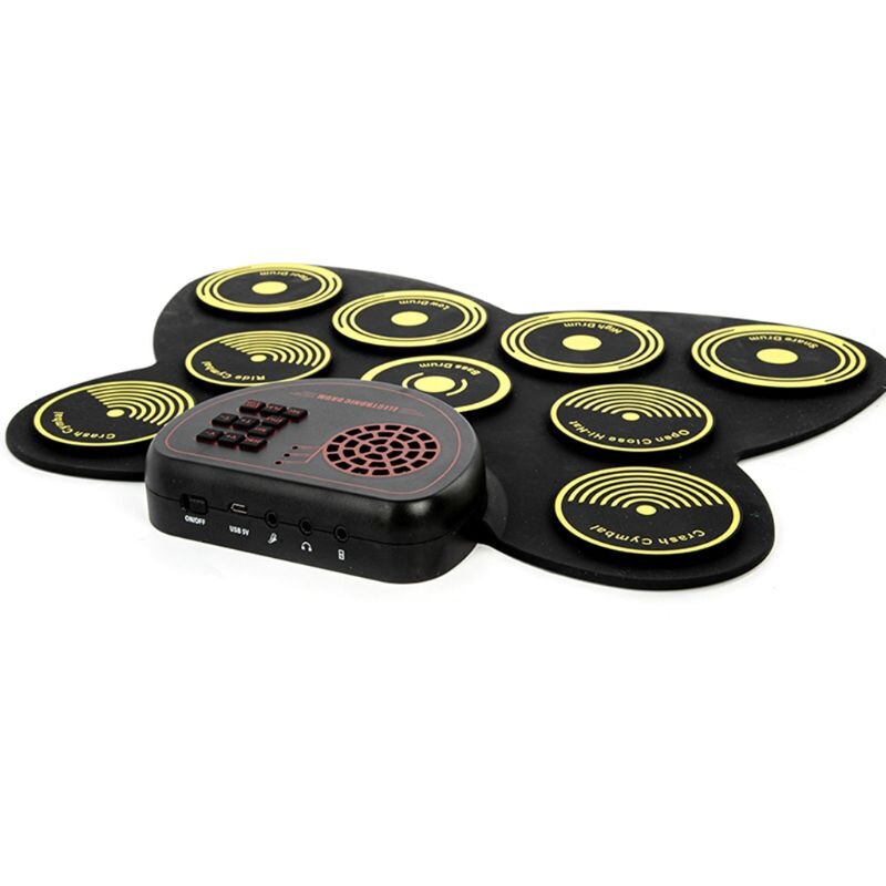 Handgerolde elektronische drum voor volwassenen en kinderen, beginners, draagbare drums voor thuisgebruik