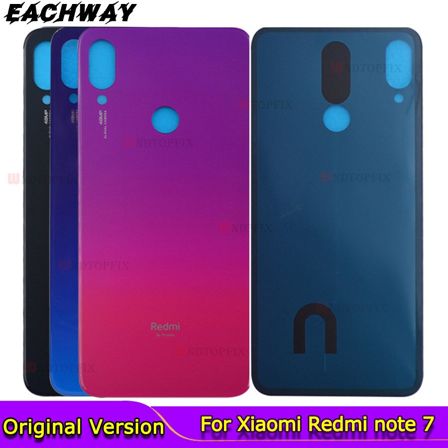 Per Xiaomi Redmi Note 7 Pro copribatteria posteriore Redmi 7 Note7 custodia posteriore custodia per Redmi Note 7 coperchio vetro batteria