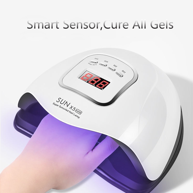120W SUN X5 Max UV LED Nail Lamp Nail Dryer 57 LEDs Manicure Quick Drying All Nail Gel Polish 10S 30S 60S 99S Powerful Nail Lamp