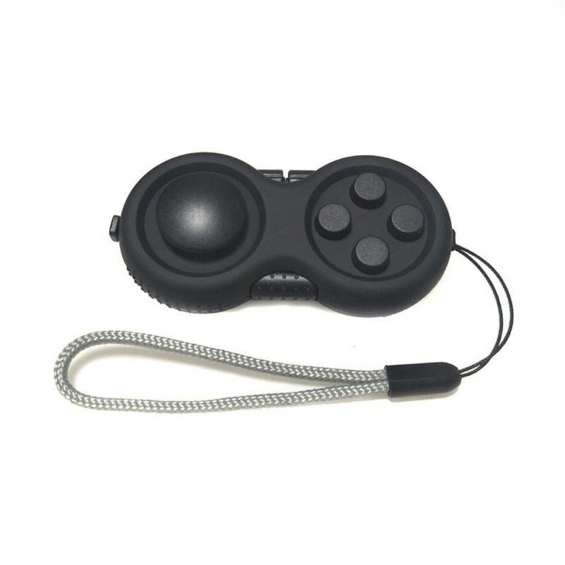 Juego para aliviar el estrés, almohadilla antiestrés para escritorio divertido, mango de juguete, juguetes de descompresión, , llave, accesorio para teléfono móvil, 1 ud.: black