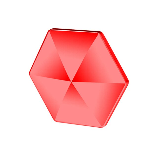 Flipo Flip Decompression Artifact Finger Flipperr Stick Toy Desktop Adult Surprise Pocket Desk Material Toys: Hexagon Red
