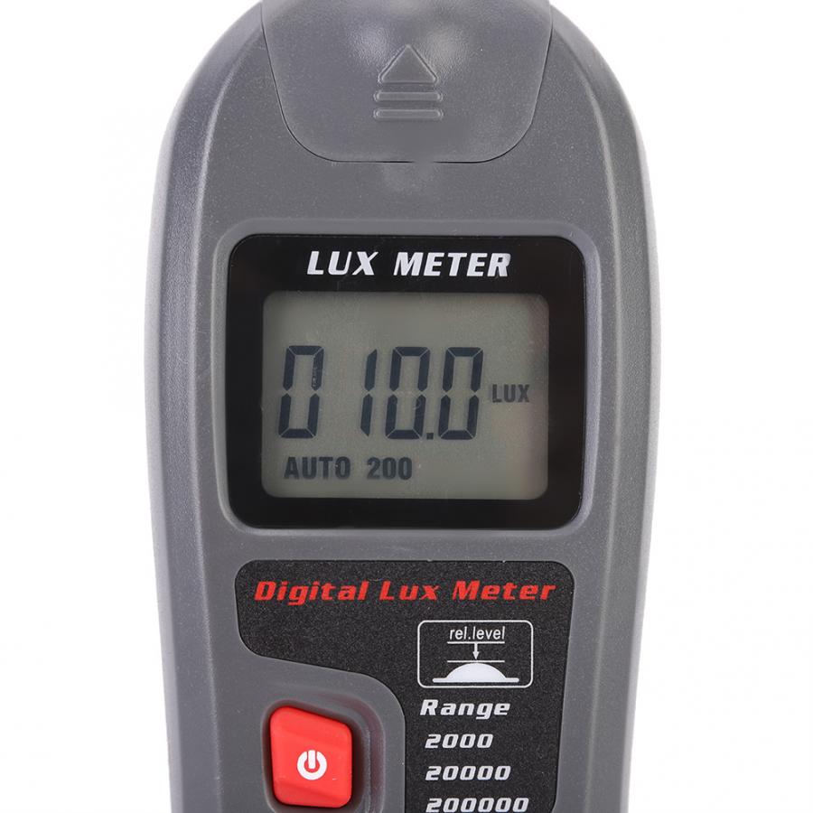 Fotómetro de iluminación Digital de mano con fotómetro de medición de nivel de rango de 200.000