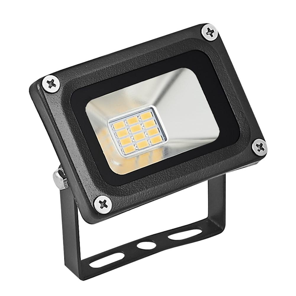 1pc 12v 10w ledet flomlys søkelyset ledet vanntett  ip65 ledet flomlys hage gatelandskap utendørs varmhvit flomlys