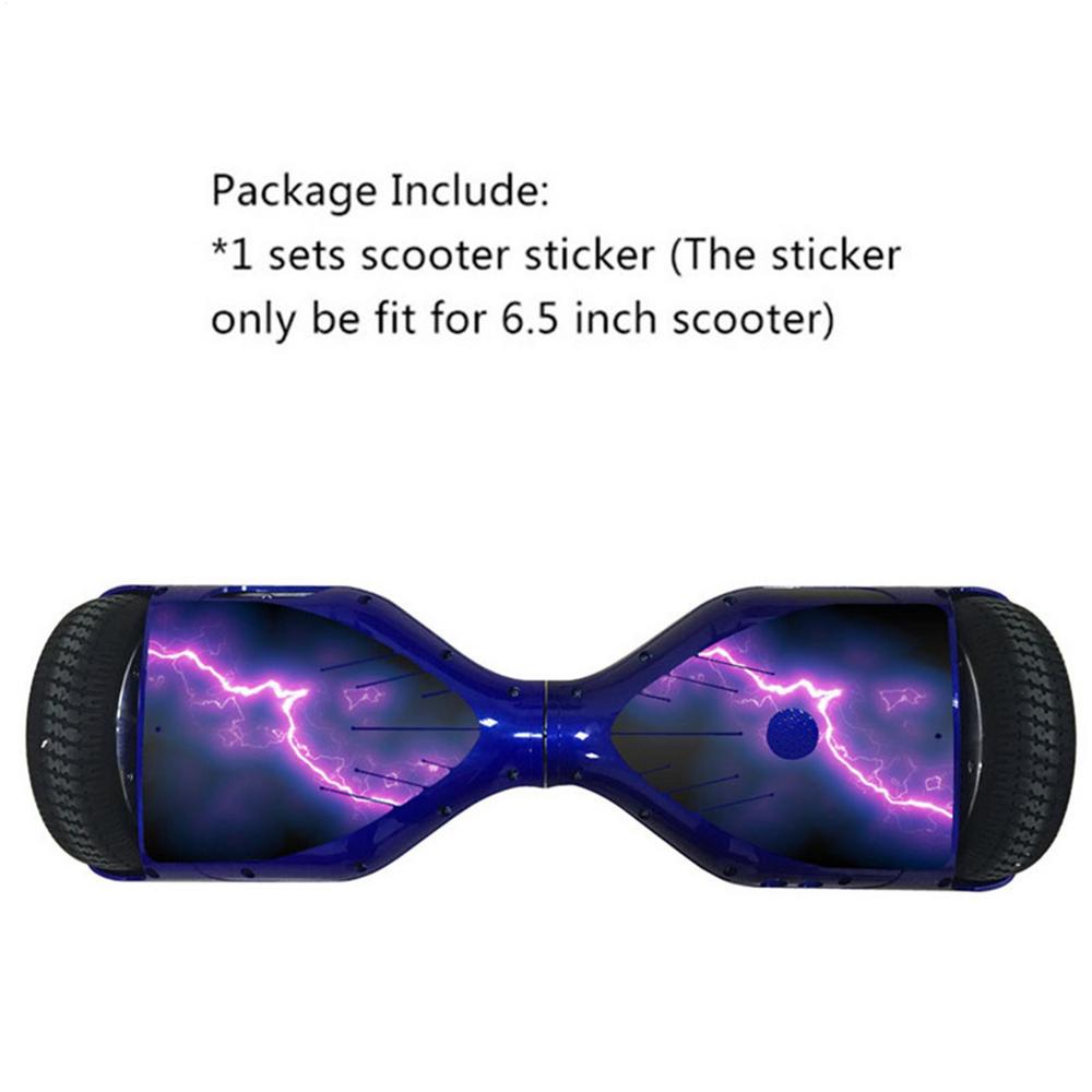 Waterproof Hoverboard Cover Adhesive Decal NonSlip Scooter Skin Protective Wrap Balance Board Graphics Skateboard Stickers: Blue