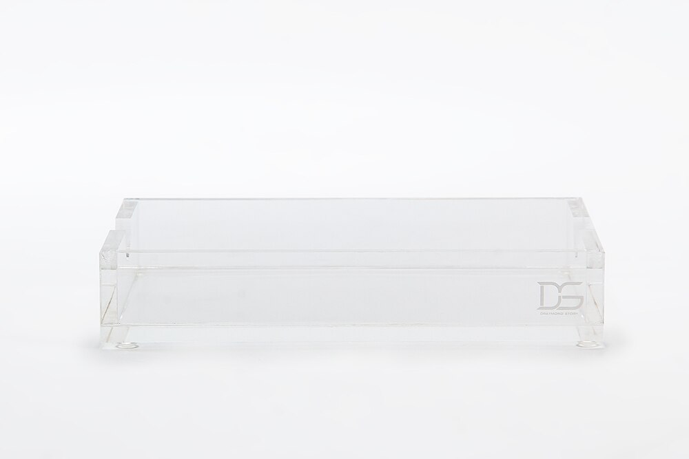 3pcs/setClear Memo Pad Note Holder+ Clear Gold Toned Acrylic Tape Dispenser +Acrylic Stapler desk kit