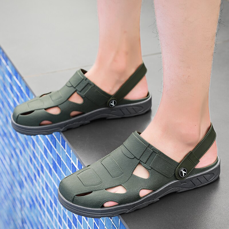 Hål skor herr herr sandaler träskor sandalier hombre skor sandler herr sandaler herr tofflor sommar sandal