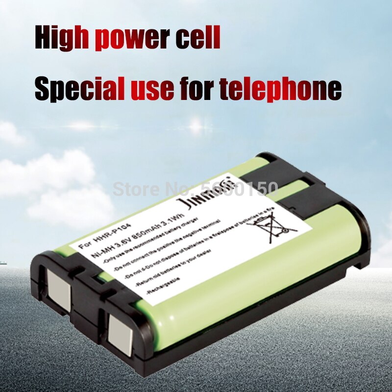 3.6V 850mAh HHR-P104 Cordless Phone Battery Ni-MH HHR P104 TG5242 KX-TG5243 KX-TG5421 KX-TG5451