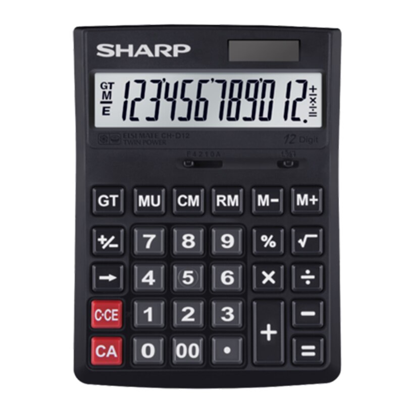 Sharp CH-G12 Large Desktop Calculator Business Office Financial Accounting Computer