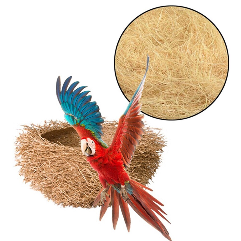 Nesting Material Pet Bird Nest Bird Nest Anaries Finches Nest Filled Bird Tool Accessories