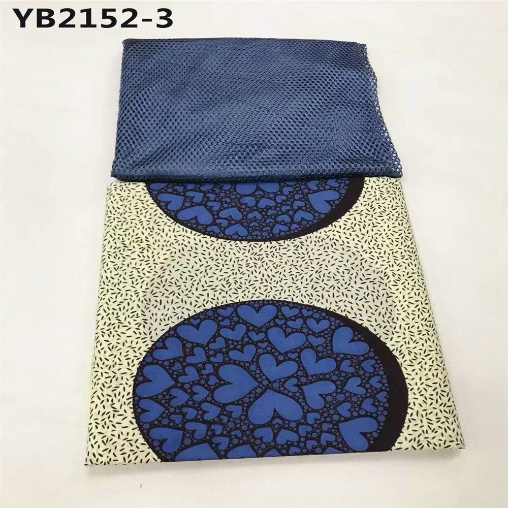 De nieuwste stijl afrikaanse stoffen bedrukte stoffen afrikaanse waxprint 2.5 yards +3 yards totaal: 3